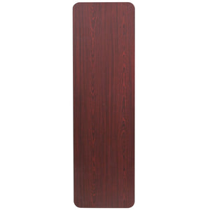 English Elm Commercial Grade 5-Foot Melamine Laminate Folding Training Table