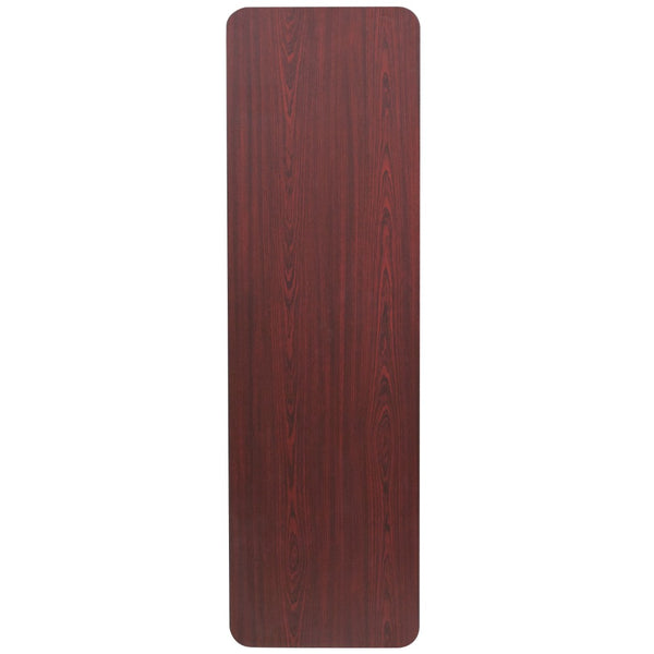 English Elm Commercial Grade 5-Foot Melamine Laminate Folding Training Table