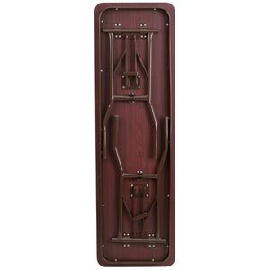 English Elm Commercial Grade 5-Foot Melamine Laminate Folding Training Table