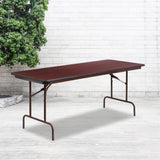 6' High Pressure Laminate Folding Banquet Table - Seats 8 People