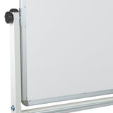 English Elm Commercial Grade Series 53"W x 62.5"H Double-Sided Mobile Board with Pen Tray