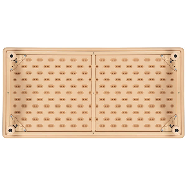 English Elm Commercial Grade 24"W x 48"L Rectangular Plastic Height Adjustable Activity Table