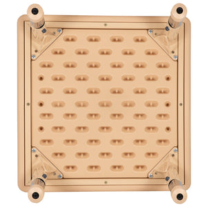 English Elm Commercial Grade 24" Square Plastic Height Adjustable Activity Table