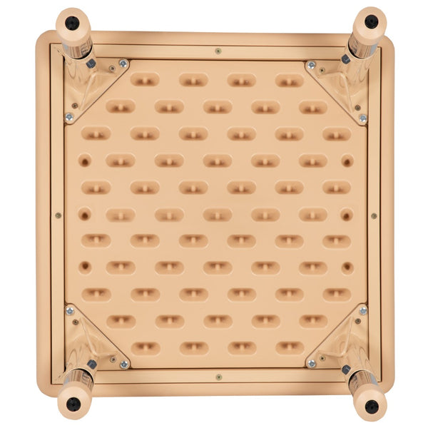 English Elm Commercial Grade 24" Square Plastic Height Adjustable Activity Table