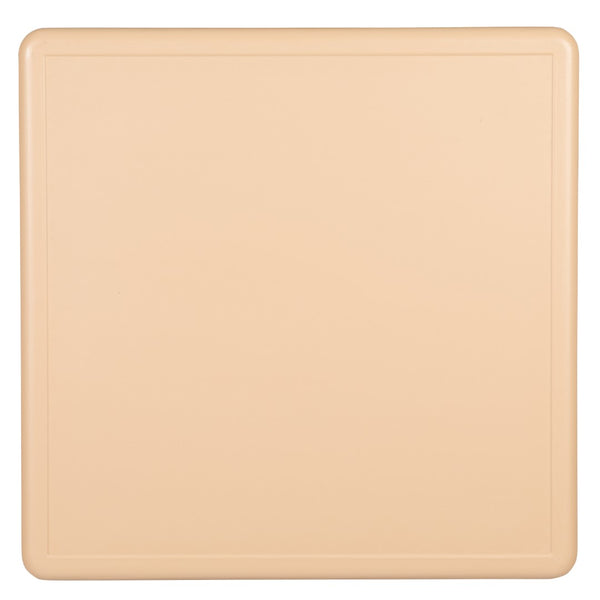 English Elm Commercial Grade 24" Square Plastic Height Adjustable Activity Table Set with 2 Chairs