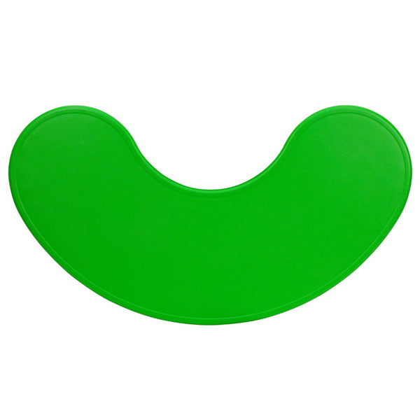 English Elm Commercial Grade 35''W x 65''L Half-Moon Plastic Height Adjustable Activity Table