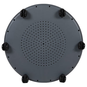 English Elm Commercial Grade Mobile Desk Chair with 360 Degree Tablet Rotation and Under Seat Storage Cubby