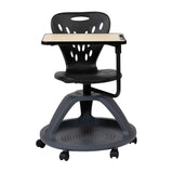 English Elm Commercial Grade Mobile Desk Chair with 360 Degree Tablet Rotation and Under Seat Storage Cubby