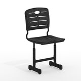 English Elm Commercial Grade Adjustable Height Student Chair with Pedestal Frame for School, Classroom, Remote Learning