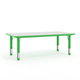 English Elm Commercial Grade 23.625''W x 47.25''L Rectangular Plastic Height Adjustable Activity Table with Grey Top