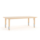 English Elm Commercial Grade 23.625"W x 47.25"L Rectangular Plastic Height Adjustable Activity Table