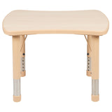 English Elm Commercial Grade 21.875"W x 26.625"L Rectangular Plastic Height Adjustable Activity Table