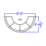 English Elm Commercial Grade Series LeatherSoft Reception Configuration, 4 Pieces