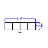 English Elm Commercial Grade Series LeatherSoft Reception Configuration, 4 Pieces