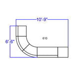 English Elm Commercial Grade Series LeatherSoft Reception Configuration, 5 Pieces