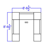 English Elm Commercial Grade Series LeatherSoft Reception Configuration, 7 Pieces