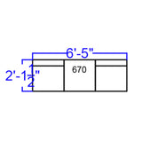 English Elm Commercial Grade Series LeatherSoft Reception Configuration, 3 Pieces