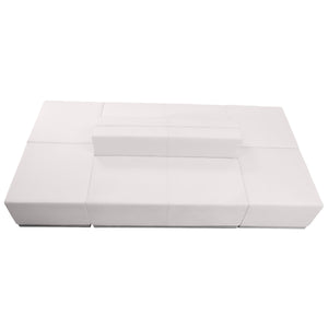 English Elm Commercial Grade Series LeatherSoft Reception Configuration, 6 Pieces