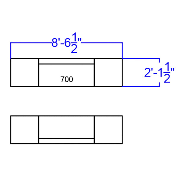 English Elm Commercial Grade Series LeatherSoft Reception Configuration, 6 Pieces