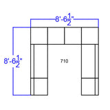 English Elm Commercial Grade Series LeatherSoft Reception Configuration, 8 Pieces