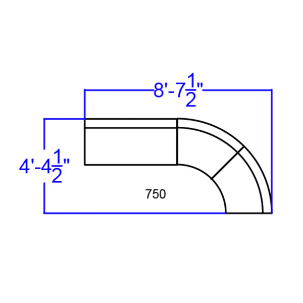 English Elm Commercial Grade Series LeatherSoft Reception Configuration, 3 Pieces
