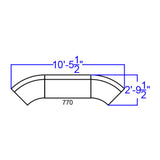 English Elm Commercial Grade Series LeatherSoft Reception Configuration, 3 Pieces