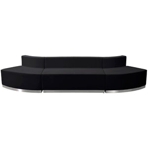 English Elm Commercial Grade Series LeatherSoft Reception Configuration, 3 Pieces