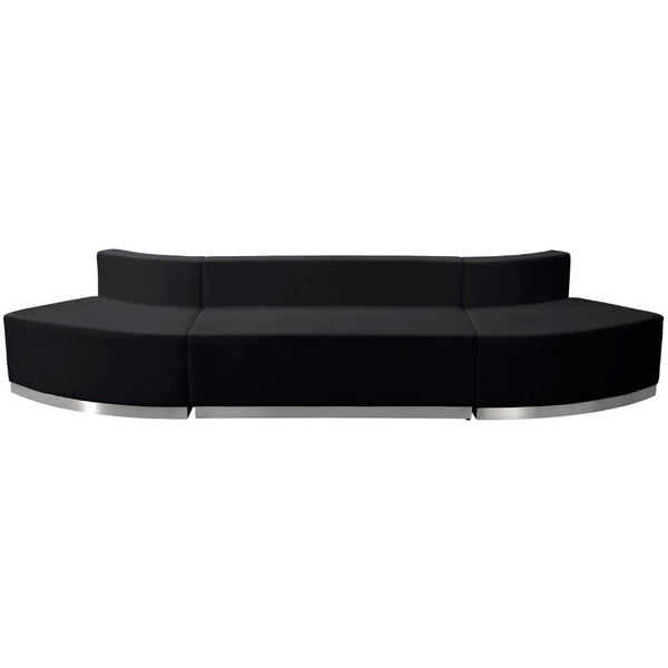 English Elm Commercial Grade Series LeatherSoft Reception Configuration, 3 Pieces