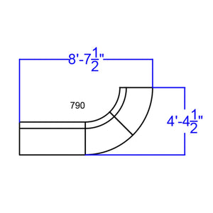 English Elm Commercial Grade Series LeatherSoft Reception Configuration, 3 Pieces
