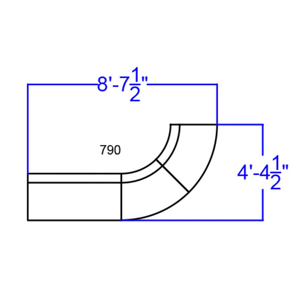 English Elm Commercial Grade Series LeatherSoft Reception Configuration, 3 Pieces