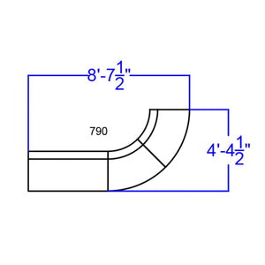 English Elm Commercial Grade Series LeatherSoft Reception Configuration, 3 Pieces