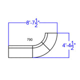 English Elm Commercial Grade Series LeatherSoft Reception Configuration, 3 Pieces