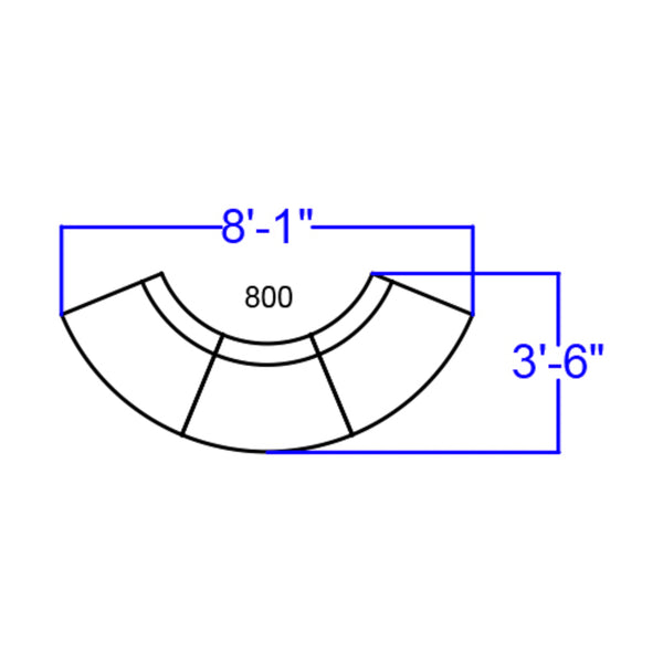 English Elm Commercial Grade Series LeatherSoft Reception Configuration, 3 Pieces