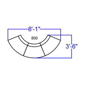 English Elm Commercial Grade Series LeatherSoft Reception Configuration, 3 Pieces