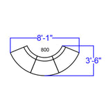 English Elm Commercial Grade Series LeatherSoft Reception Configuration, 3 Pieces