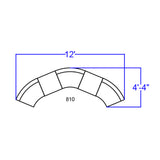 English Elm Commercial Grade Series LeatherSoft Reception Configuration, 5 Pieces