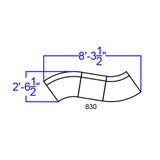 English Elm Commercial Grade Series LeatherSoft Reception Configuration, 3 Pieces