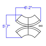 English Elm Commercial Grade Series LeatherSoft Reception Configuration, 4 Pieces