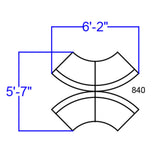 English Elm Commercial Grade Series LeatherSoft Reception Configuration, 4 Pieces