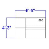 English Elm Commercial Grade Series LeatherSoft Reception Configuration, 4 Pieces