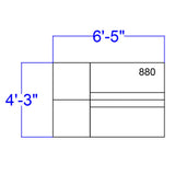 English Elm Commercial Grade Series LeatherSoft Reception Configuration, 4 Pieces