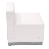 English Elm Commercial Grade Series LeatherSoft Chair with Brushed Stainless Steel Base