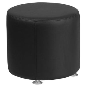 English Elm Commercial Grade Series LeatherSoft 18'' Round Ottoman