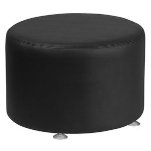 English Elm Commercial Grade Series LeatherSoft 24'' Round Ottoman