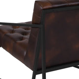 English Elm Commercial Grade Series LeatherSoft Tufted Lounge Chair