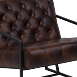 English Elm Commercial Grade Series LeatherSoft Tufted Lounge Chair