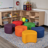 English Elm Commercial Grade Soft Seating Flexible Moon for Classrooms and Daycares - 12" Seat Height ()