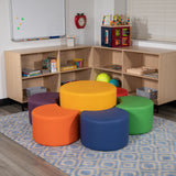 English Elm Commercial Grade Large Soft Seating Flexible Circle for Classrooms and Common Spaces - (18" Height x 24" Diameter)