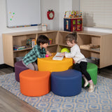 English Elm Commercial Grade Large Soft Seating Flexible Circle for Classrooms and Common Spaces - (18" Height x 24" Diameter)