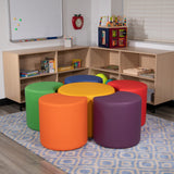 English Elm Commercial Grade Soft Seating Flexible Flower Set for Classrooms and Common Spaces - Colors (18"H)